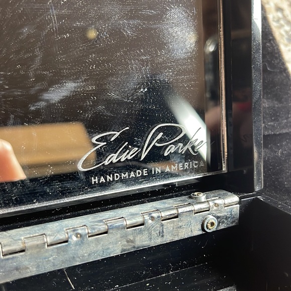 Edie Parker - Cheers Clutch in Black and Gold - Picture 7 of 9